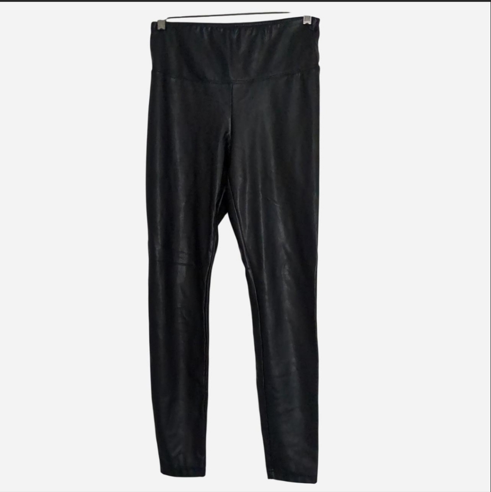 Catherine Malandrino Black Faux Leather Leggings - Size SP